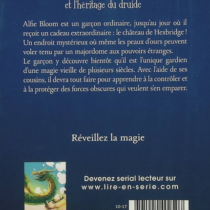 Alfie Bloom Tome 1 – Alfie Bloom et l’Héritage du Druide – Gabrielle Kent, roman fantasy jeunesse avec magie, mystères et aventures fantastiques - Livre