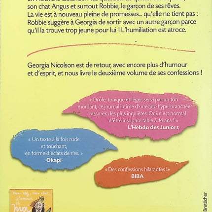 Le Bonheur est au bout de l’élastique – Nouvelles confessions de Georgia Nicolson – Louise Rennison | Roman ado humoristique, amour et aventures adolescentes - Livre