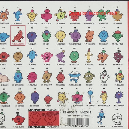 Monsieur Bagarreur – Roger Hargreaves – histoire jeunesse drôle, Monsieur Madame, disputes, bagarres et humour - Livre