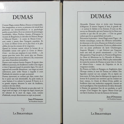 Le Comte de Monte-Cristo – 1re et 2e parties – Alexandre Dumas – La Bibliothèque du Figaro - Livre