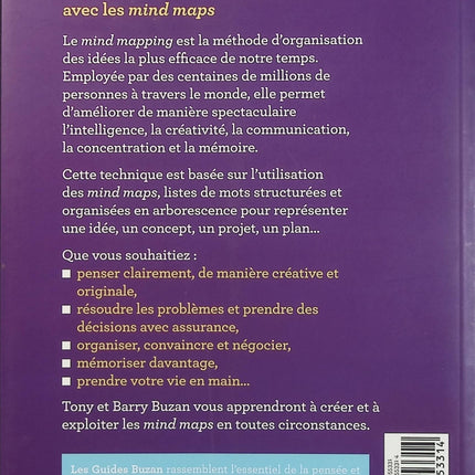 Mind Map – Dessine-moi l’intelligence – Tony Buzan, apprendre la carte mentale pour organiser ses idées, mémoriser et mieux réfléchir - Livre
