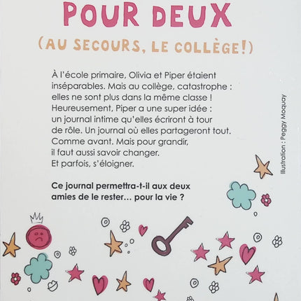 Un Journal pour deux – Au secours, le collège ! – Robin Mellom et Lindsey Leavitt | Roman jeunesse humoristique, amitié et rentrée scolaire - Livre
