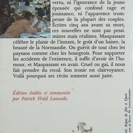 Le Rosier de Madame Husson – Guy de Maupassant, nouvelle satirique et littérature classique française - Livre
