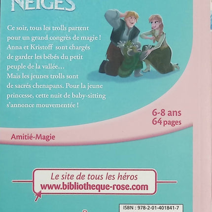 La Reine des Neiges Tome 3 – Une Nuit Chez les Trolls – Walt Disney – Bibliothèque Rose, Elsa et Anna - Livre