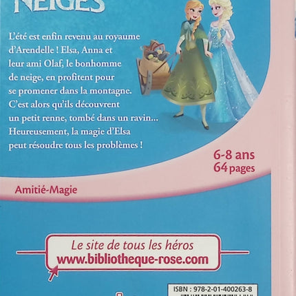 La Reine des Neiges Tome 1 – Un Nouvel Ami – Walt Disney – Bibliothèque Rose, histoire jeunesse, Elsa et Anna - Livre