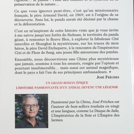 Le Père David, l’Impératrice et le Panda – José Frèches, roman historique sur la Chine impériale, les découvertes et les mystères du panda géant - Livre