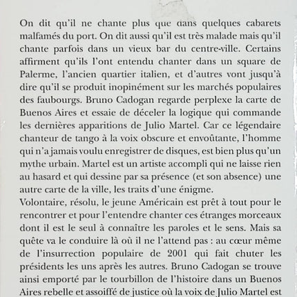 Le Chanteur de tango – Tomás Eloy Martínez – Roman argentin entre enquête et littérature – Livre d'occasion - Livre
