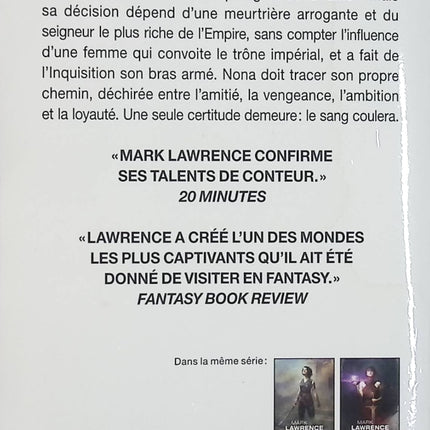 Le Livre des Anciens Tome 2 : Sœur grise – Mark Lawrence – Fantasy sombre – Intrigues, politique et survie au couvent de la Mansuétude - Livre