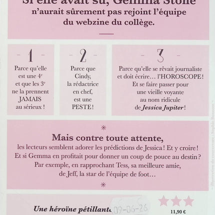 La Rubrique Cœur de Jessica Jupiter Tome 1 – Melody James – roman jeunesse journal intime amitié adolescence - Livre
