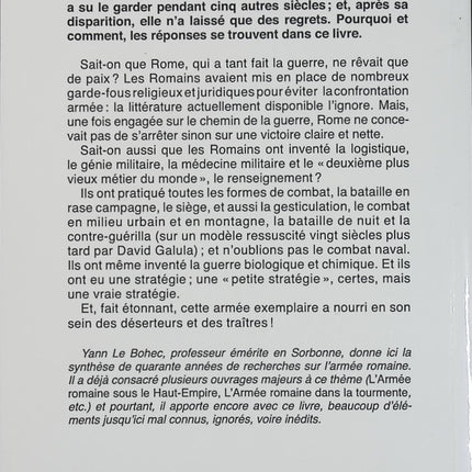 La Guerre romaine - 58 avant J.-C. - 235 après J.-C. - Yann Le Bohec - Essai historique d'occasion - Livre