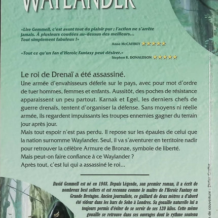 Waylander – David Gemmell – Roman de fantasy héroïque, assassin légendaire et aventure épique - Livre