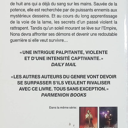 Le Livre des Anciens Tome 1 : Sœur écarlate – Mark Lawrence – Roman de fantasy sombre – Formation, survie et destin d’une tueuse - Livre