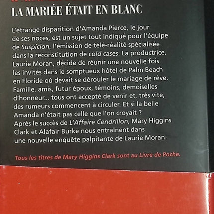 La Mariée était en blanc - Mary Higgins Clark - Thriller policier et suspense - Livre d'occasion - Livre