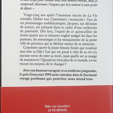 La Vie absolue Didier van Cauwelaert – Roman sur la vie, la conscience, les mystères de l’existence et les grandes questions humaines - Livre