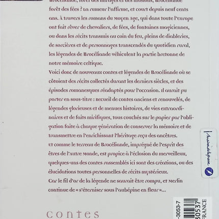 Contes et Légendes de Brocéliande – Claudine Glot & Marie Tanneux – Mythes bretons, Merlin et légendes celtiques - Livre