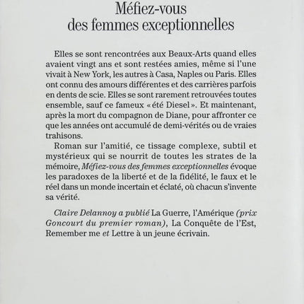 Méfiez-vous des femmes exceptionnelles – Claire Delannoy – Roman contemporain sur féminisme, pouvoir et secrets familiaux - Livre