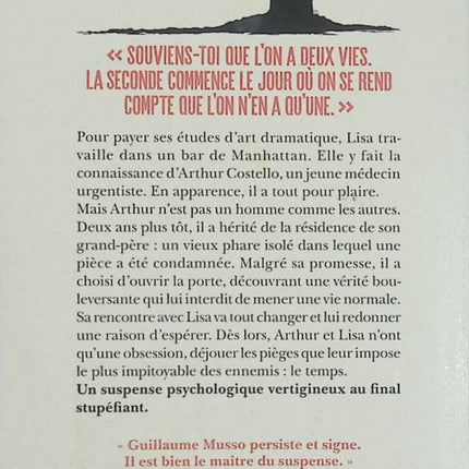 L'Instant présent – Guillaume Musso – roman contemporain, suspense, amour, voyage dans le temps et mystère - Livre