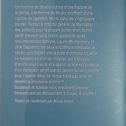 Facteur risque – Robin Cook – thriller médical et suspense hospitalier – livre d’occasion - Livre