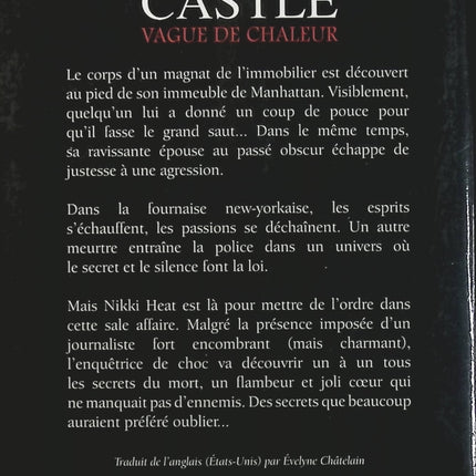 Vague de chaleur Richard Castle – Roman policier avec Nikki Heat, enquête criminelle, suspense et thriller inspiré de la série Castle - Livre