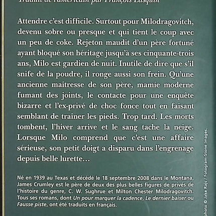La Danse de l'ours – James Crumley – Roman noir américain – Livre d'occasion - Livre