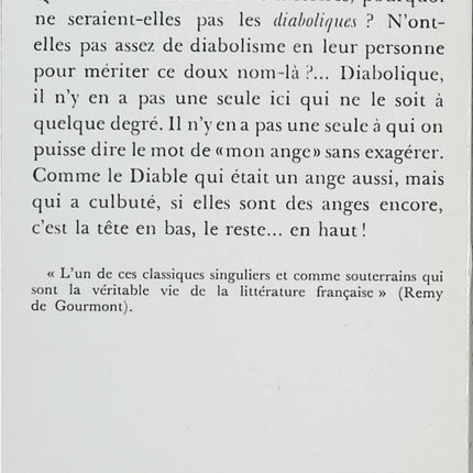 Les Diaboliques – Jules Barbey d'Aurevilly – Nouvelles fantastiques et passions criminelles - Livre
