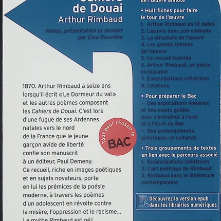 Cahiers de Douai – Arthur Rimbaud – Recueil de poésie et naissance de la modernité poétique (Classico Lycée) - Livre