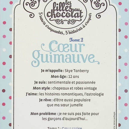 Les Filles au Chocolat Tome 2 : Cœur Guimauve – Cathy Cassidy – roman jeunesse amitié amour adolescence - Livre
