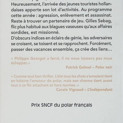 L'été tous les chats s'ennuient - Philippe Georget - Roman policier d’occasion - Livre