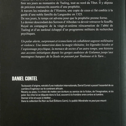 La Prophétie tibétaine – Daniel Contel – roman polar ésotérique tibétain - Livre