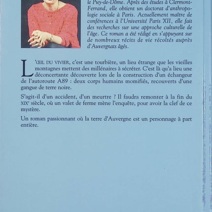 L’Œil du vivier – Bernadette Puijalon – roman rural et mystère en Auvergne – livre d’occasion - Livre