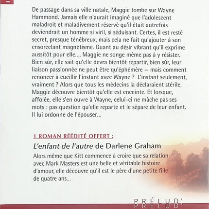 Surprise par la passion ; L’enfant de l’autre – Terry McLaughlin – romance Harlequin passion grossesse amour inattendu - Livre