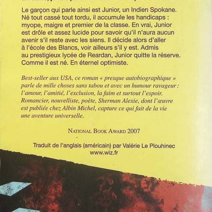 Le premier qui pleure a perdu Sherman Alexie – Roman jeunesse américain, adolescence, identité culturelle et quête de soi - Livre