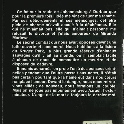 L’Ange Azraël – Daniel Gray – Roman fantastique et thriller surnaturel - Livre