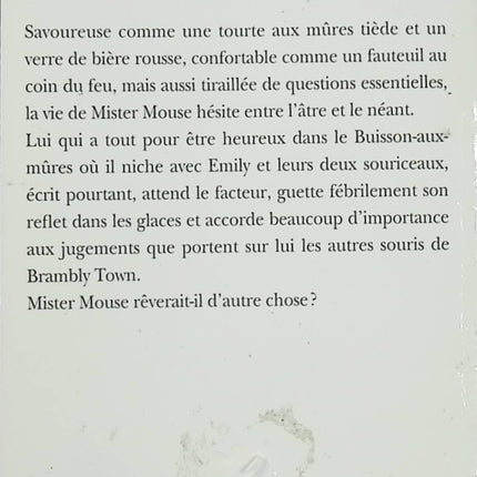 Mister Mouse ou La métaphysique du terrier – Philippe Delerm – Conte philosophique, humour et réflexion sur le bonheur - Livre