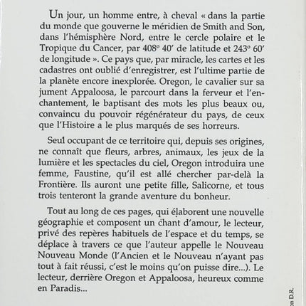 Immobile dans le courant du fleuve – Yves Berger – Prix Médicis 1994 – Roman français poétique et utopique - Livre