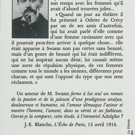 Un amour de Swann – Marcel Proust – Roman d’amour, jalousie et haute société dans À la recherche du temps perdu - Livre