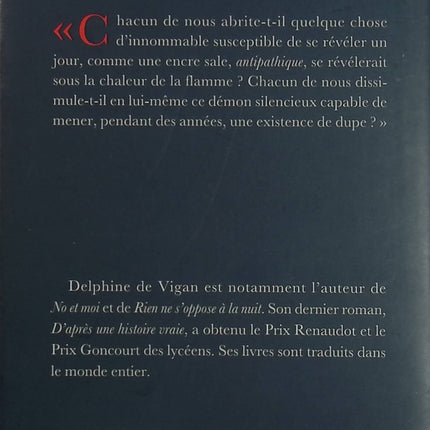 Les Loyautés Delphine de Vigan Roman contemporain drame psychologique - Livre