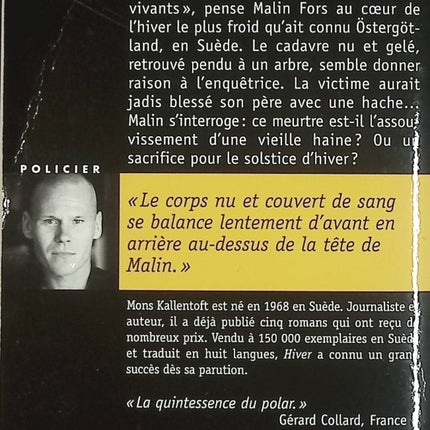 Hiver – Mons Kallentoft – Une enquête de Malin Fors – Polar nordique – Livre d'occasion - Livre