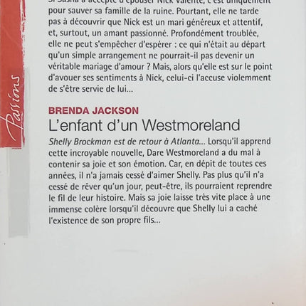 Un homme à séduire ; L'enfant d'un Westmoreland – Maxine Sullivan, Brenda Jackson – Harlequin Passions, romances, séduction et famille - Livre