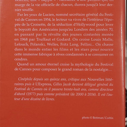 Le Festival n'aura pas lieu - Gilles Jacob - Roman cinéma - Festival de Cannes - Hollywood - Stars - Truffaut - Livre