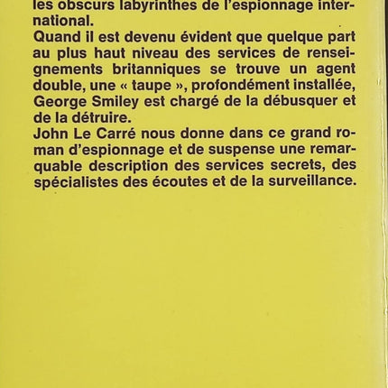 La Taupe – John le Carré – Roman d’espionnage et guerre froide, thriller d’infiltration et trahisons - Livre