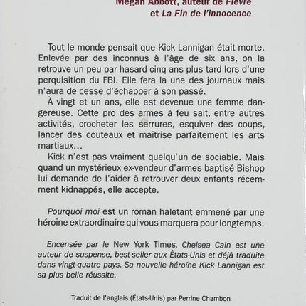 Pourquoi moi – Chelsea Cain – Thriller psychologique, serial killer et enquête sombre à Portland - Livre