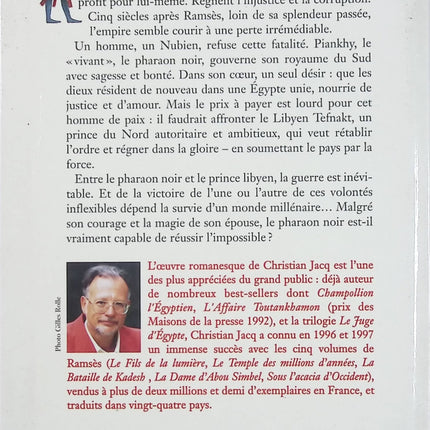 Le Pharaon noir – Christian Jacq – roman historique sur l’Égypte antique et la dynastie nubienne – livre d’occasion - Livre