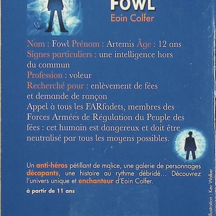 Artemis Fowl Tome 1 – Eoin Colfer – roman jeunesse fantasy aventure et science-fiction - Livre