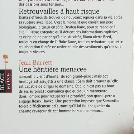 Retrouvailles à haut risque – Une héritière menacée – Ann Voss Peterson / Jean Barrett – roman suspense romance danger héritage - Livre