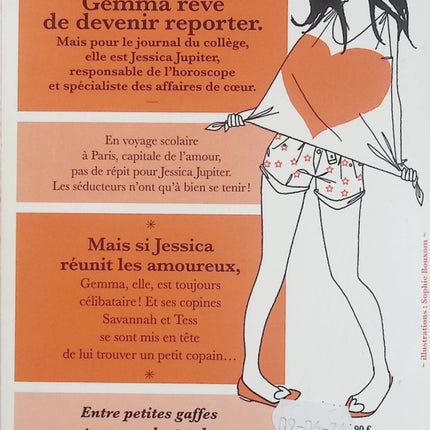 Jessica Jupiter Tome 3 : Reporter du Cœur – Melody James – roman jeunesse humour journal intime collège - Livre