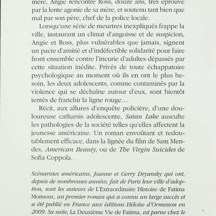 Satan Lake - Joanne et Gerry Dryansky - livre