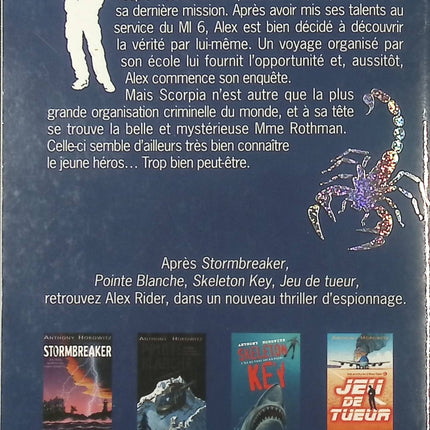 Alex Rider - tome 5 - Scorpia - Anthony Horowitz - livre