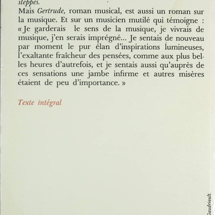 Gertrude - Hermann Hesse - Livre