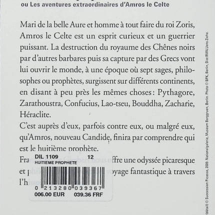Le Huitième Prophète Franz-Olivier Giesbert – Les aventures extraordinaires d’Amros le Celte, roman historique et épopée pleine de mystères - Livre